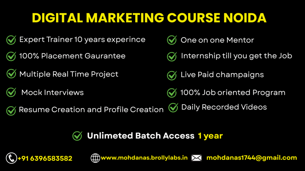 Digital marketing course noida