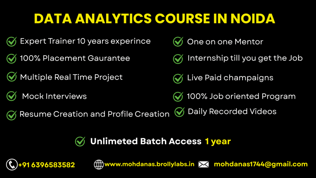 Data Analytics course Noida